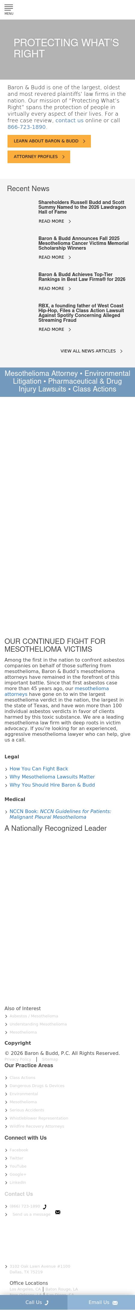 Baron & Budd, P.C. - Encino CA Lawyers