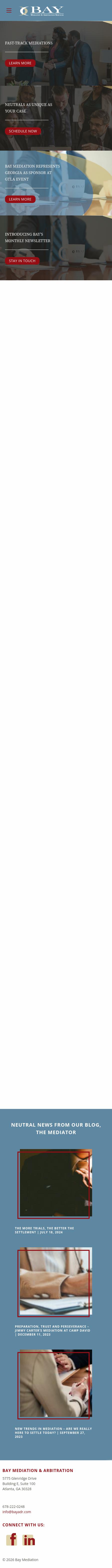 Bay Mediation & Arbitration Services, LLC - Atlanta GA Lawyers