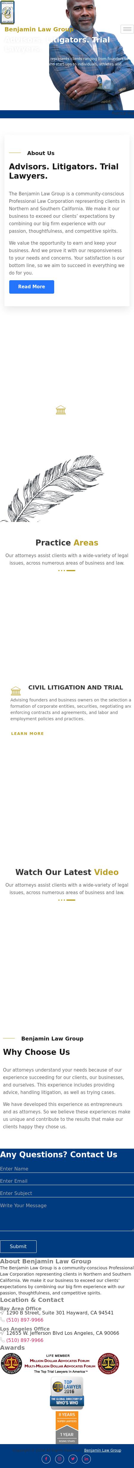 Benjamin Law Group - San Francisco CA Lawyers