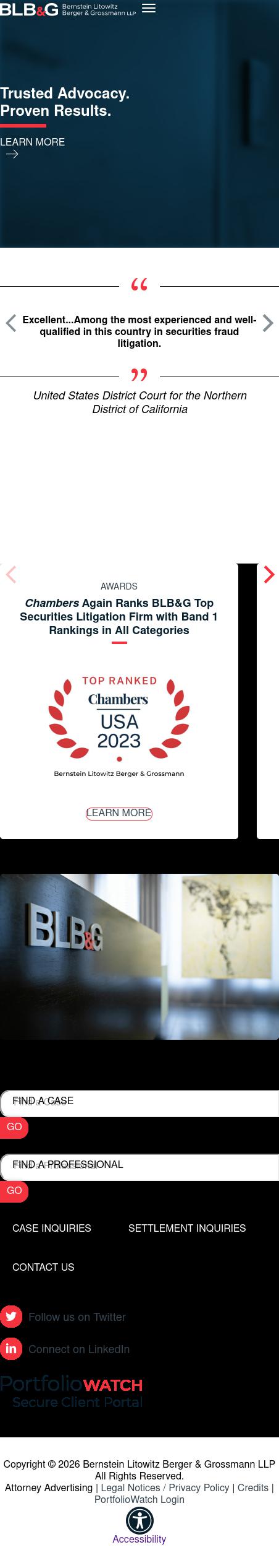 Bernstein Litowitz Berger & Grossmann LLP - New Orleans LA Lawyers