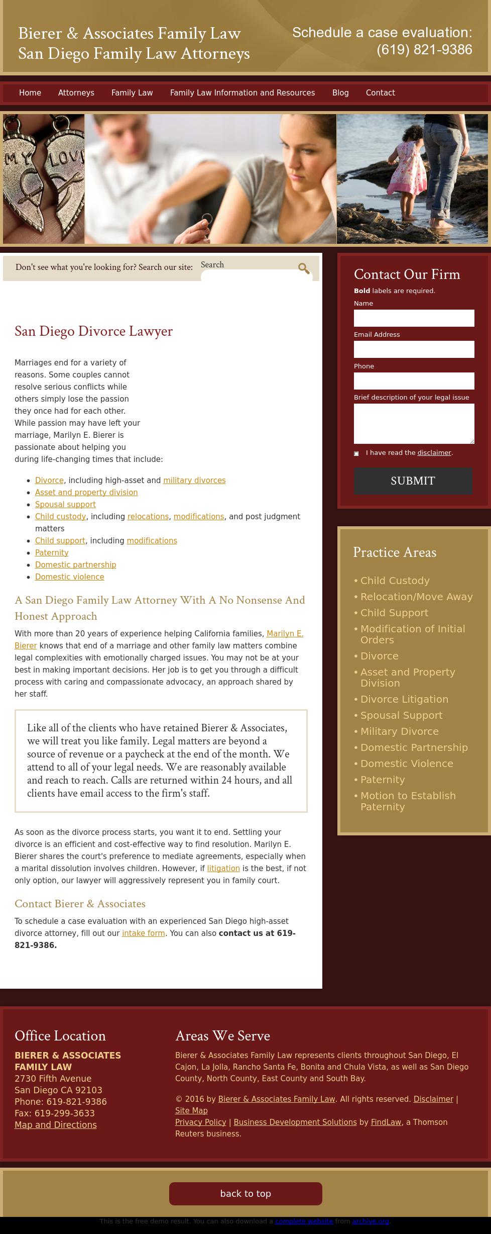 Bierer & Associates Family Law - San Diego CA Lawyers