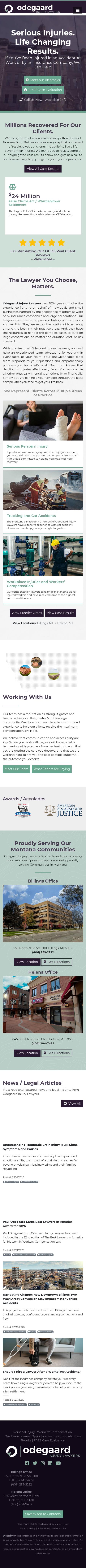 Odegaard Injury Lawyers - Billings MT Lawyers