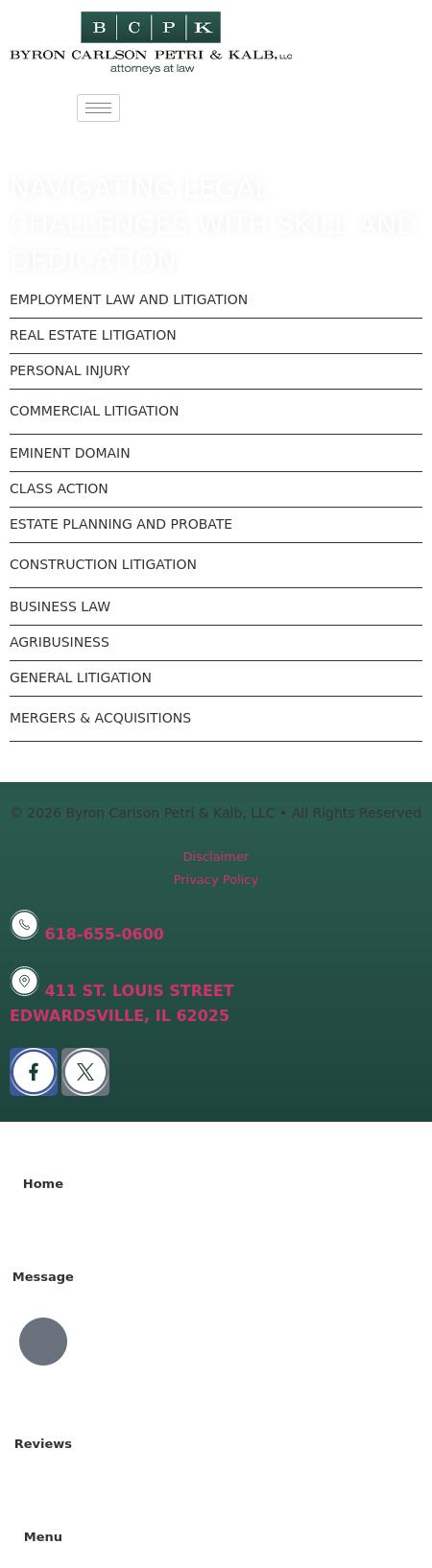 Byron Carlson Petri & Kalb, LLC - Edwardsville IL Lawyers