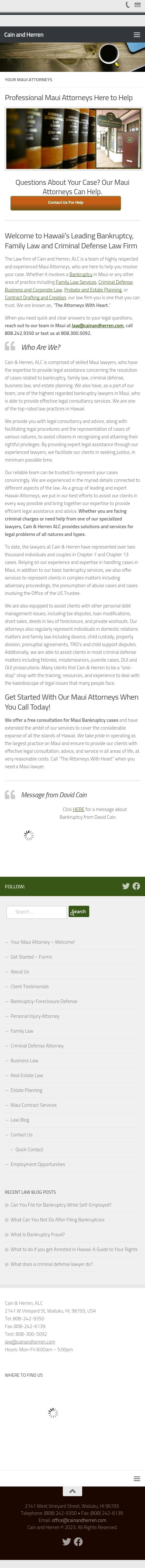 Cain & Herren ALC - Wailuku HI Lawyers