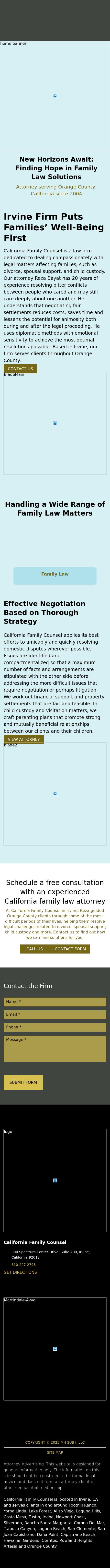 California Family Counsel - Newport Beach CA Lawyers