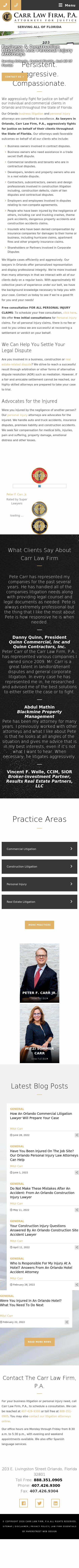 Carr Law Firm, P.A. - Orlando FL Lawyers