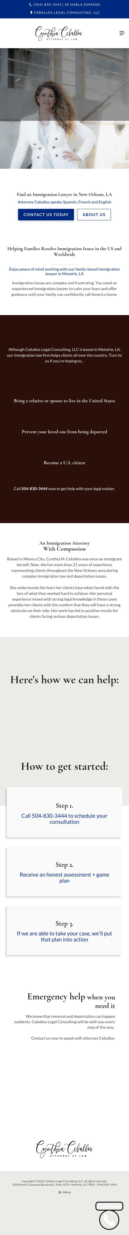 Ceballos Legal Consulting, LLC - Metairie LA Lawyers