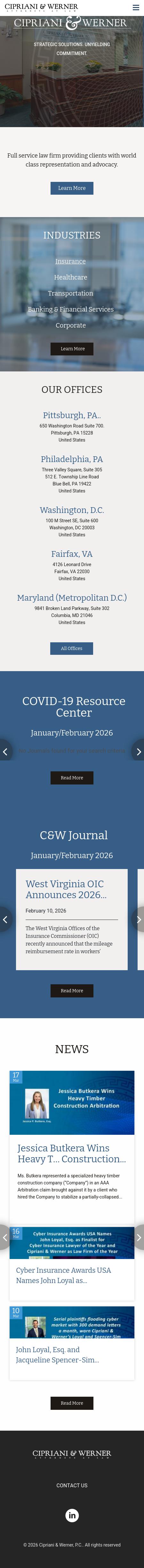 Cipriani & Werner, P.C. - Blue Bell PA Lawyers