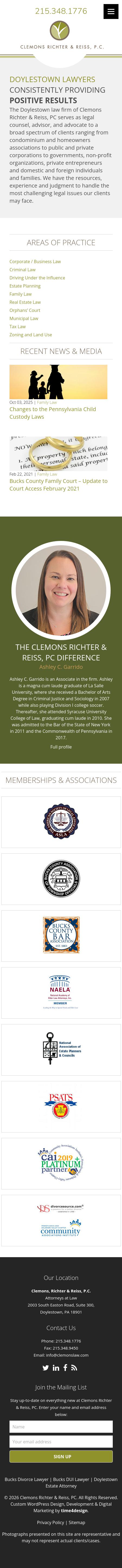 Clemons, Richter & Reiss, P.C. - Doylestown PA Lawyers