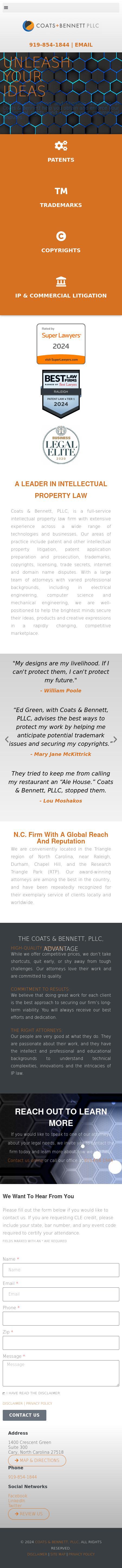 Coats & Bennett, P.L.L.C. - Cary NC Lawyers