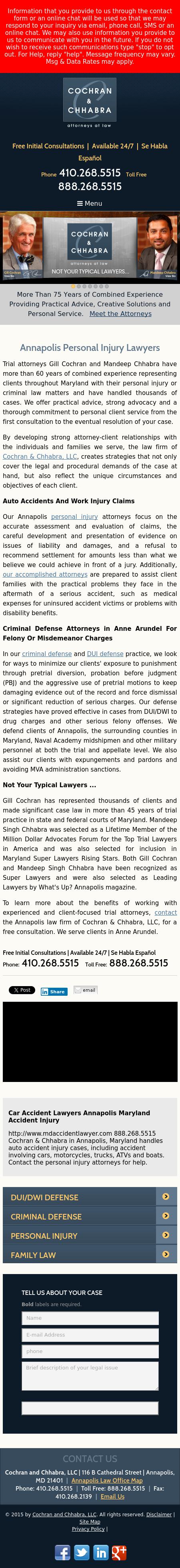 Cochran and Chhabra, LLC - Annapolis MD Lawyers