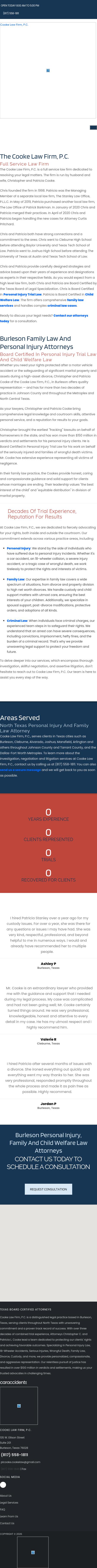 Cooke Law Firm, P.C. - Cleburne TX Lawyers