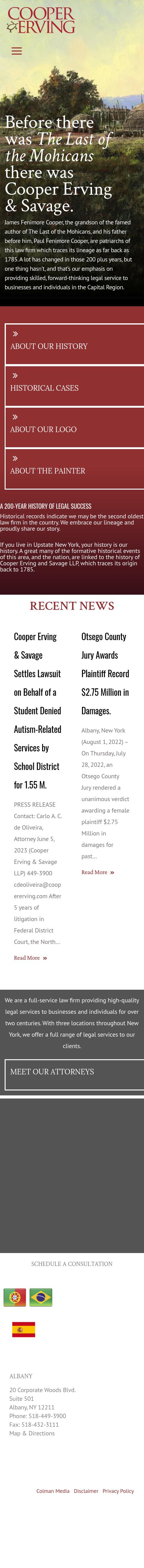 Cooper Erving & Savage LLP - Albany NY Lawyers