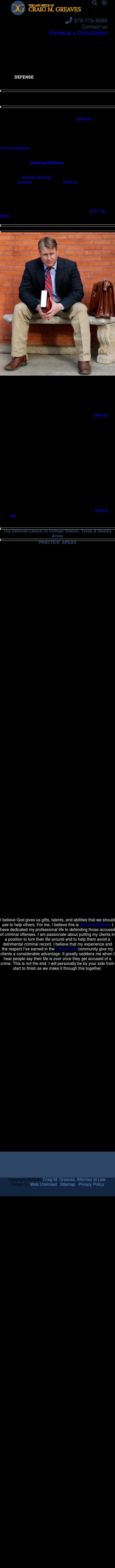 Craig M. Greaves, Attorney at Law - Bryan TX Lawyers