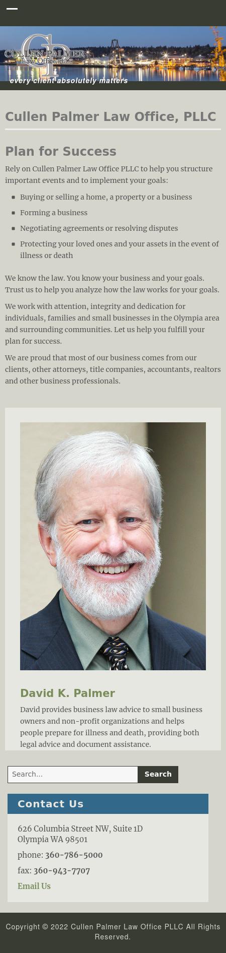 Cullen Palmer Law Office, L.L.P. - Olympia WA Lawyers