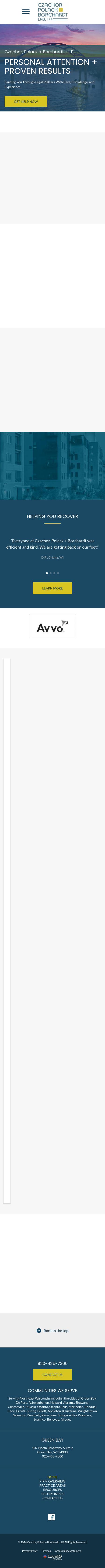 Czachor, Polack + Borchardt, L.L.P. - Green Bay WI Lawyers