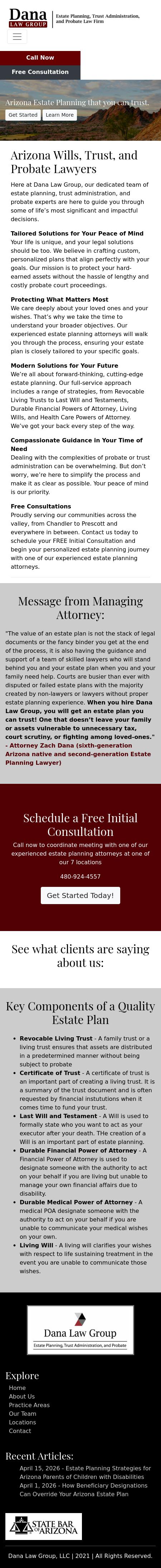 Dana Law Group, LLC - Mesa AZ Lawyers