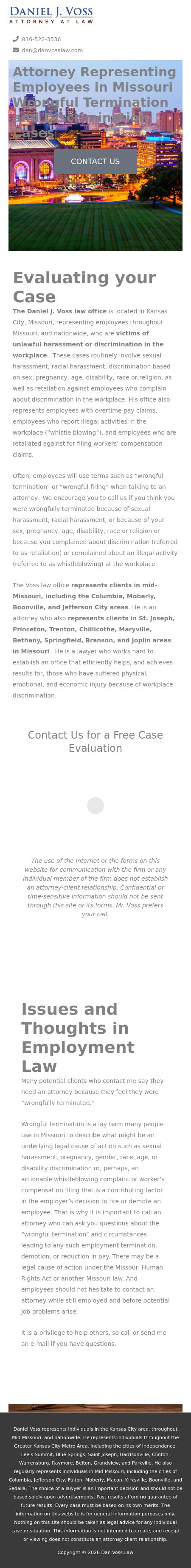 Daniel J. Voss - Kansas City MO Lawyers