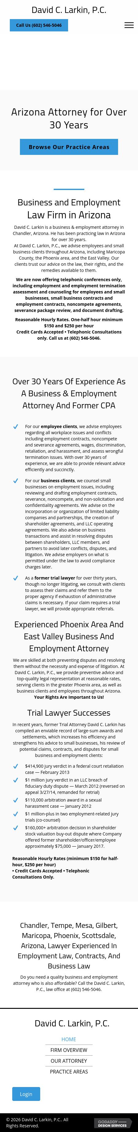 David C. Larkin, P.C. - Tempe AZ Lawyers
