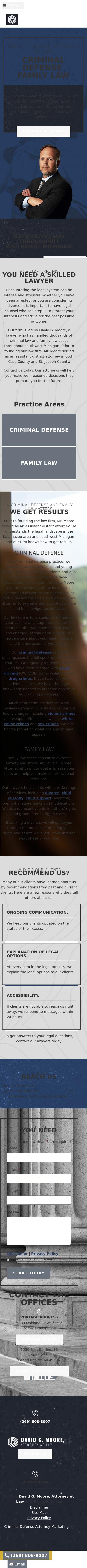 David G. Moore, Attorney at Law - Kalamazoo MI Lawyers