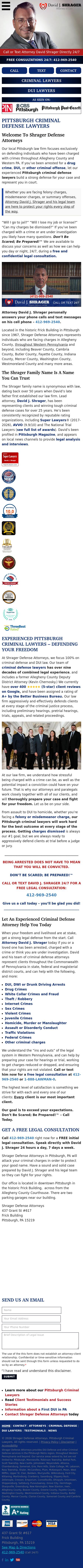 David J. Shrager - Pittsburgh PA Lawyers