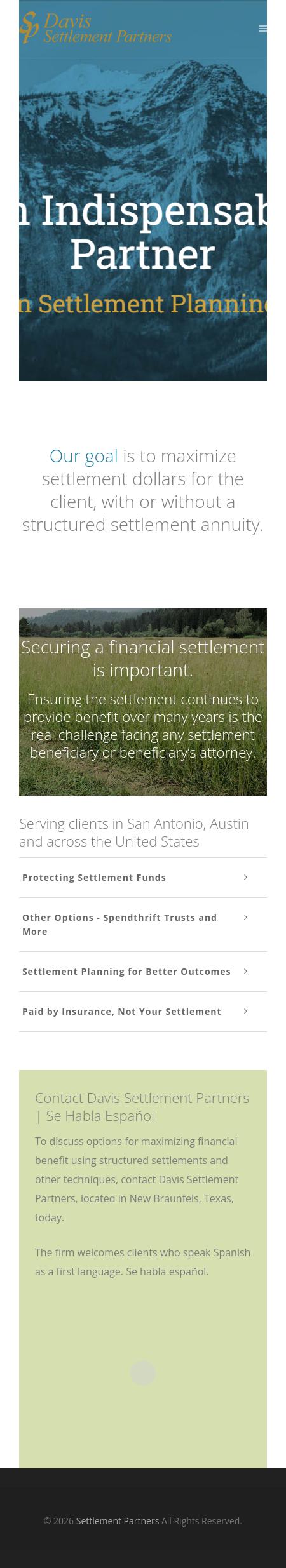 Davis Settlement Partners - New Braunfels TX Lawyers