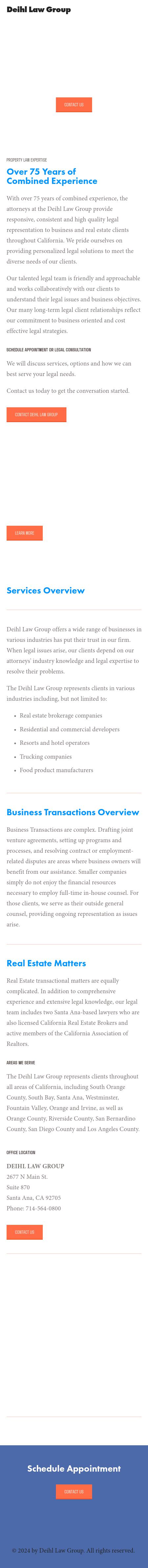 Deihl Law Group - Santa Ana CA Lawyers