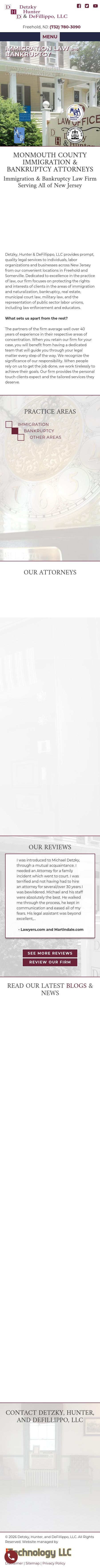 Detzky Hunter & Defillippo, LLC - Freehold NJ Lawyers