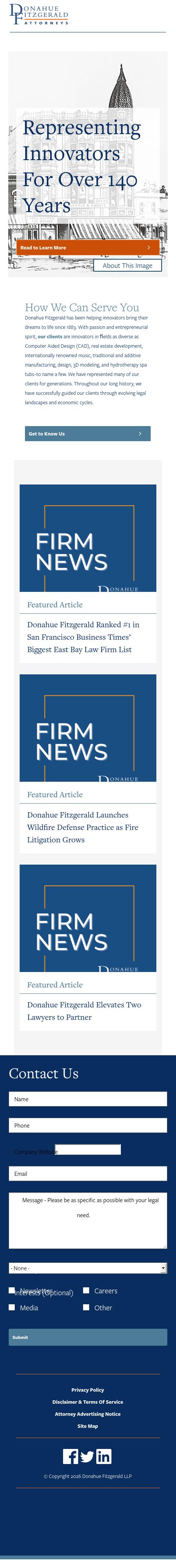 Donahue Fitzgerald LLP - Oakland CA Lawyers