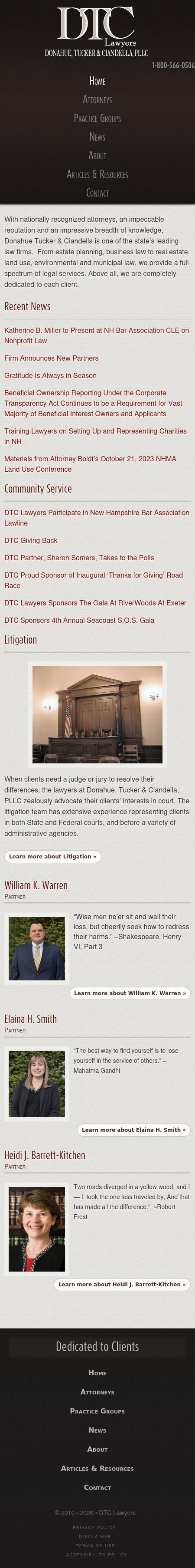 Donahue Tucker & Ciandella PLLC - Exeter NH Lawyers