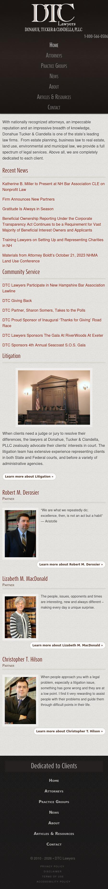 Donahue Tucker & Ciandella PLLC - Meredith NH Lawyers