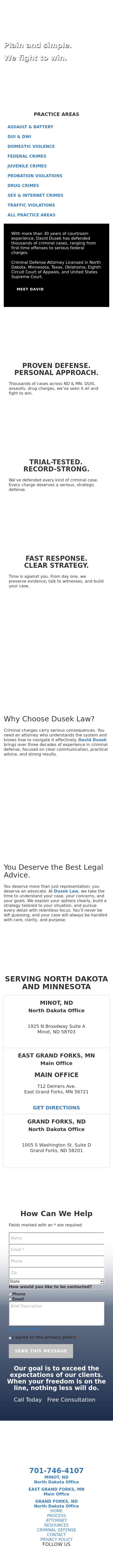 Dusek Law - Grand Forks ND Lawyers
