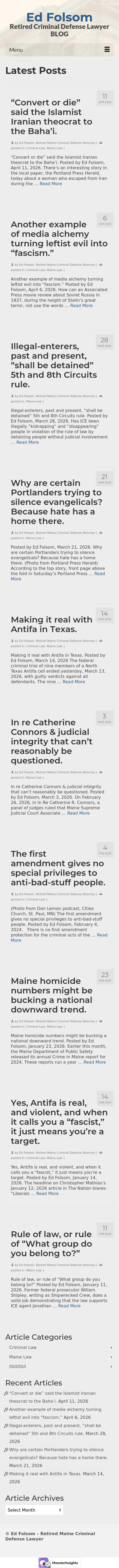 Edmund R. Folsom - Biddeford ME Lawyers