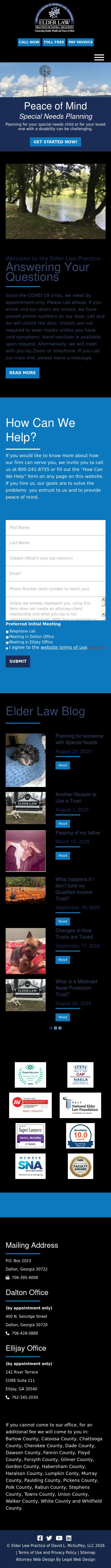 Elder Law Practice of David L. McGuffey - Dalton GA Lawyers