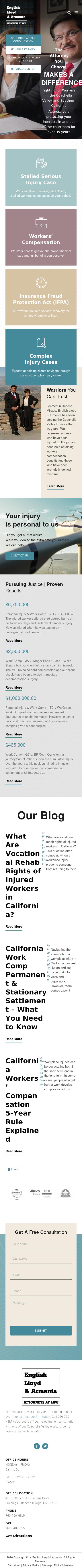 English Lloyd & Armenta - Rancho Mirage CA Lawyers