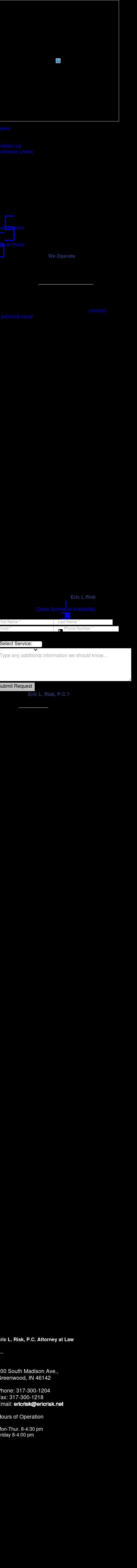 Eric L. Risk - Attorney at Law - Greenwood IN Lawyers