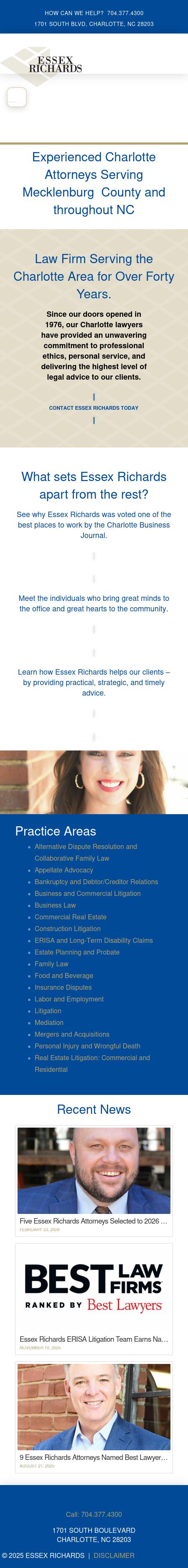 Essex Richards, P.A. - Charlotte NC Lawyers