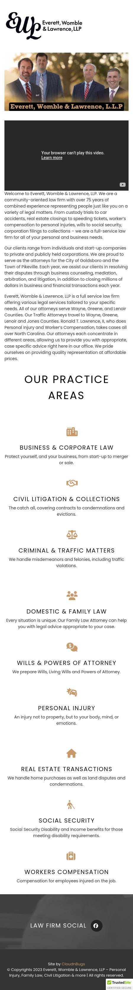 Everett, Womble & Lawrence, LLP - Goldsboro NC Lawyers