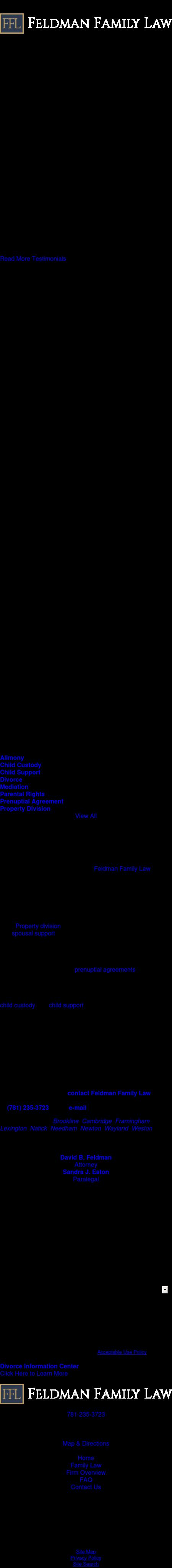 Feldman Family Law - Wellesley MA Lawyers