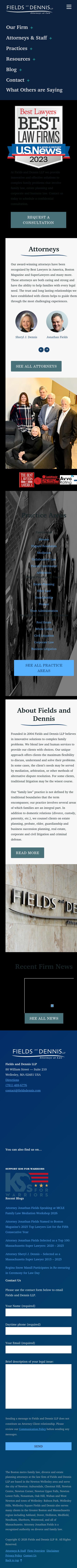 Fields and Dennis, LLP - Wellesley MA Lawyers