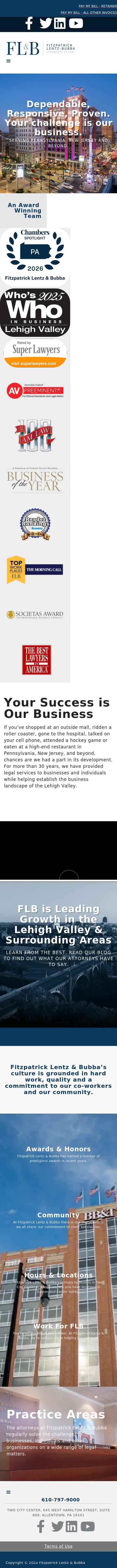 Fitzpatrick Lentz & Bubba, P.C. - Center Valley PA Lawyers