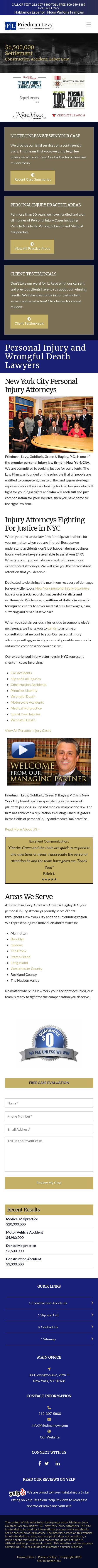 Friedman, Levy, Goldfarb & Green, P.C. - New York NY Lawyers
