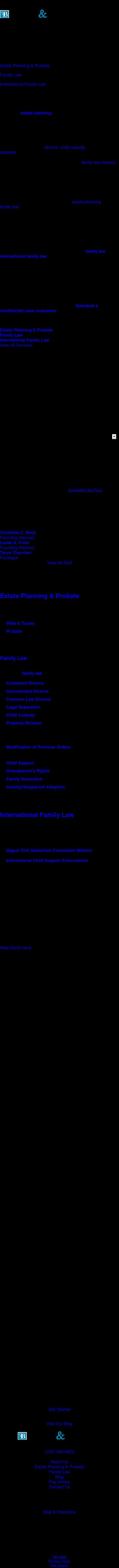 Frost & Beck PC - Boulder CO Lawyers