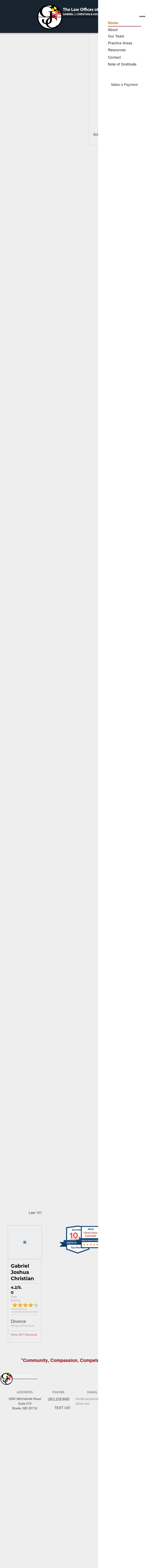 Gabriel J. Christian & Associates, LLC - Bowie MD Lawyers