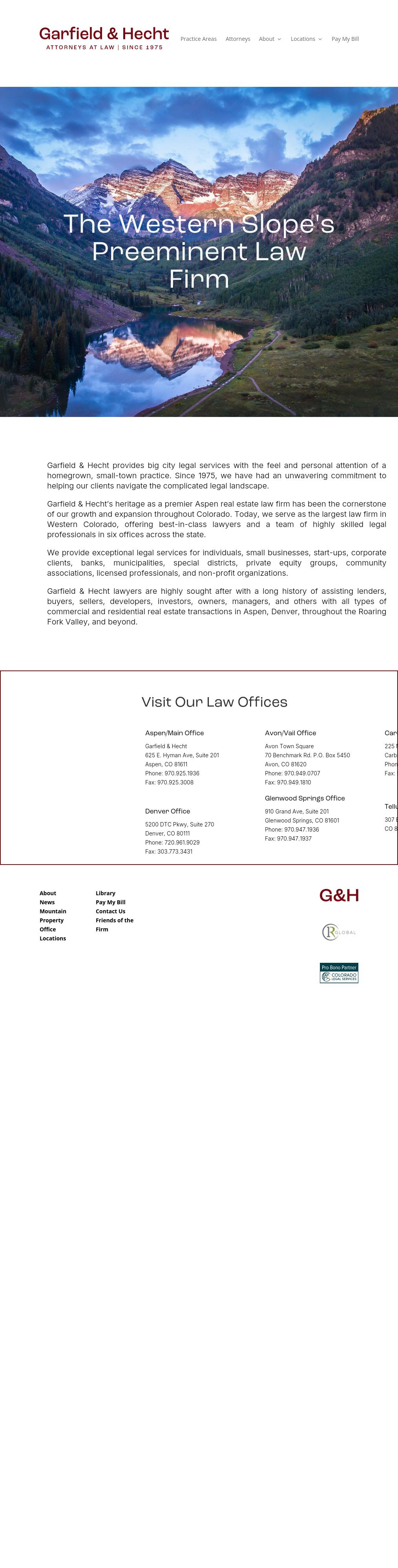 Garfield & Hecht, P.C. - Aspen CO Lawyers