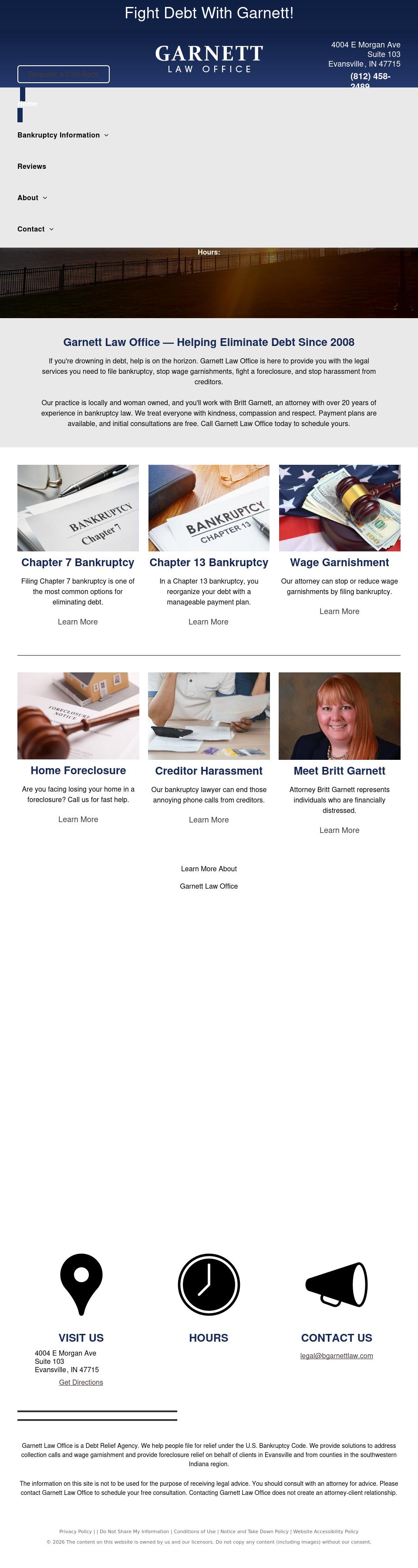 Garnett Law Office - Evansville IN Lawyers