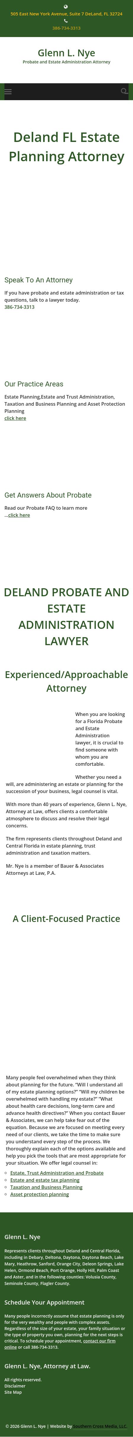 Glenn Lee Nye, Attorney at Law - Deland FL Lawyers