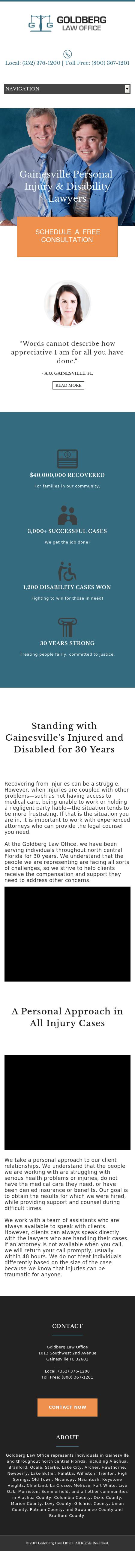 Goldberg Law Office - Gainesville FL Lawyers