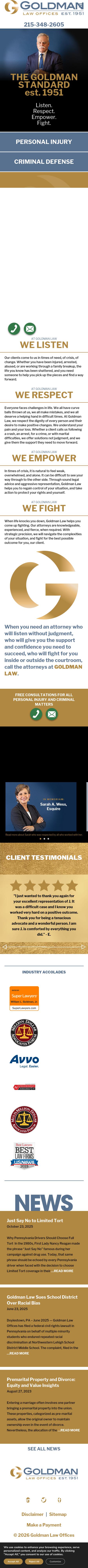 Goldman Law Offices - Doylestown PA Lawyers