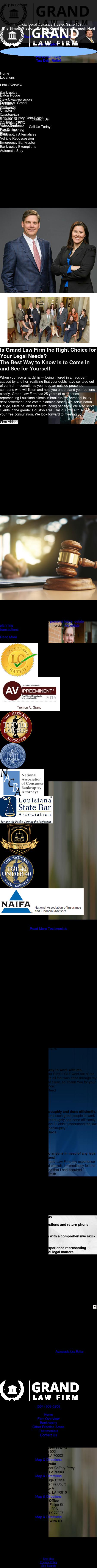 Grand Law Firm - Baton Rouge LA Lawyers
